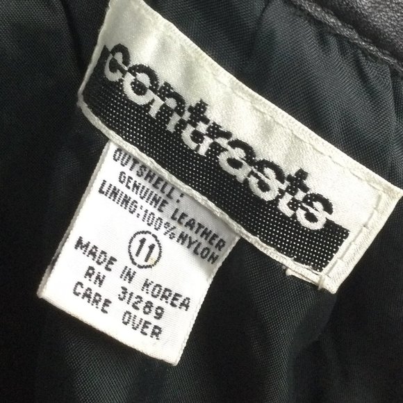 Vintage Black Leather Midi Skirt 11/12 - Picture 6 of 6